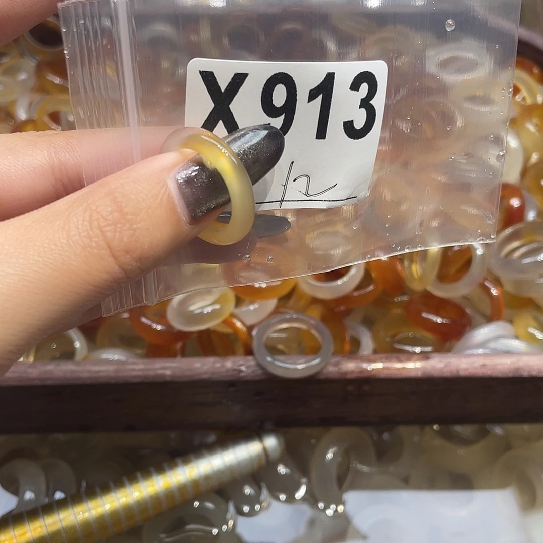 玛瑙/玉髓未镶嵌戒指913