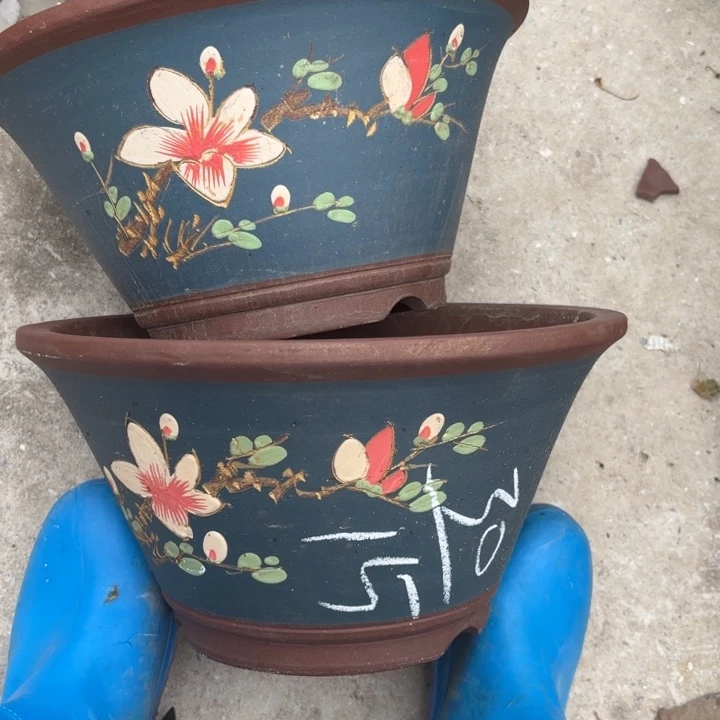 紫砂花盆紫砂的花