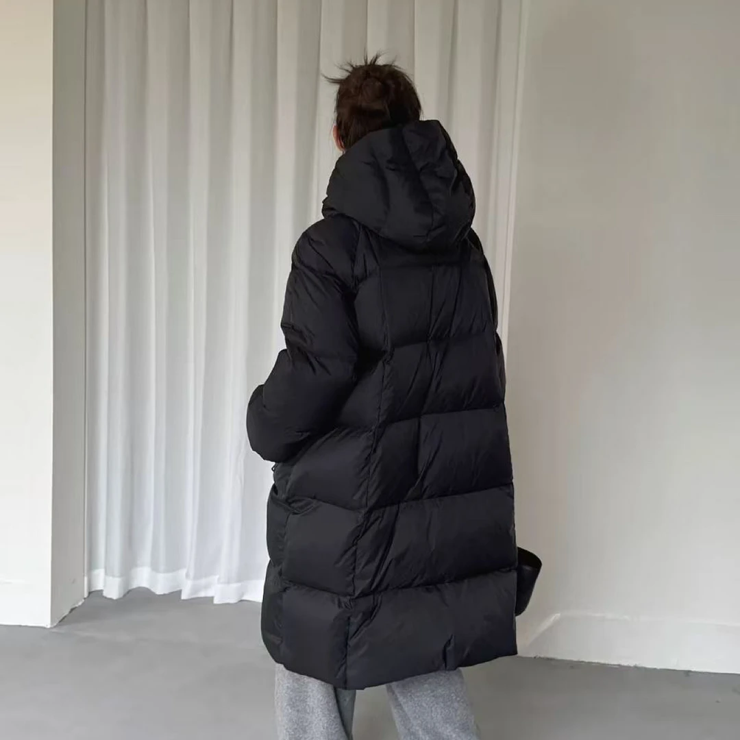 2402长款棉服外套