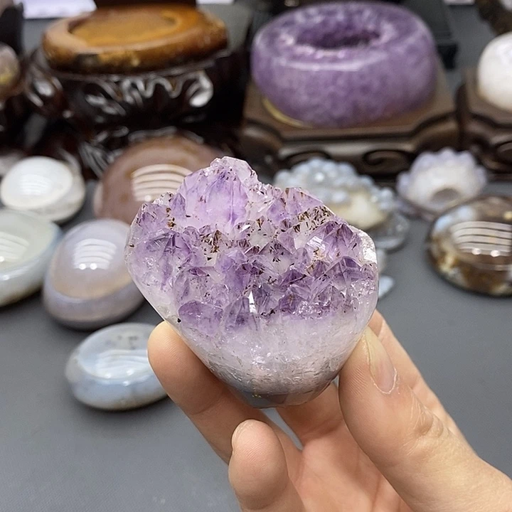 未镶嵌摆件紫晶紫晶