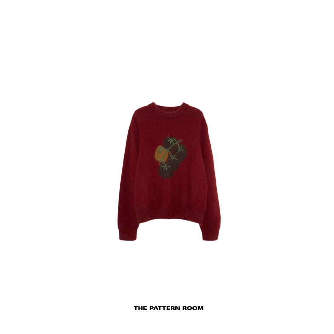 The pattern room | 织物之美暖绒肌理柔织番茄毛衣