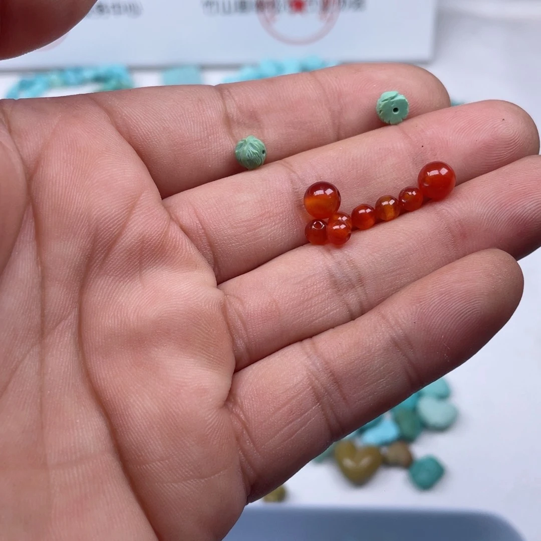 小***井南红玛瑙未镶嵌颈饰164