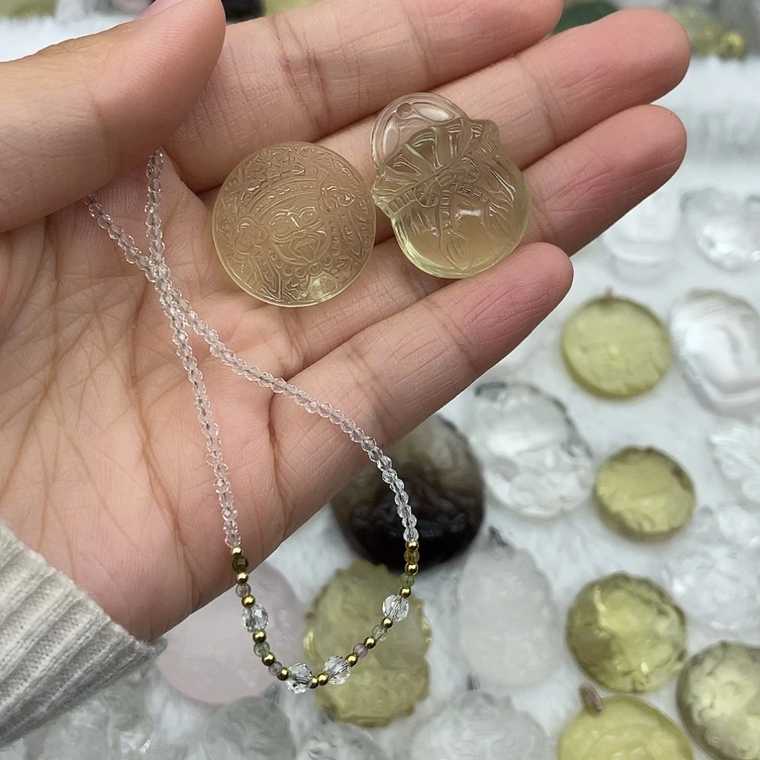 配件吊坠银S925镶嵌水晶