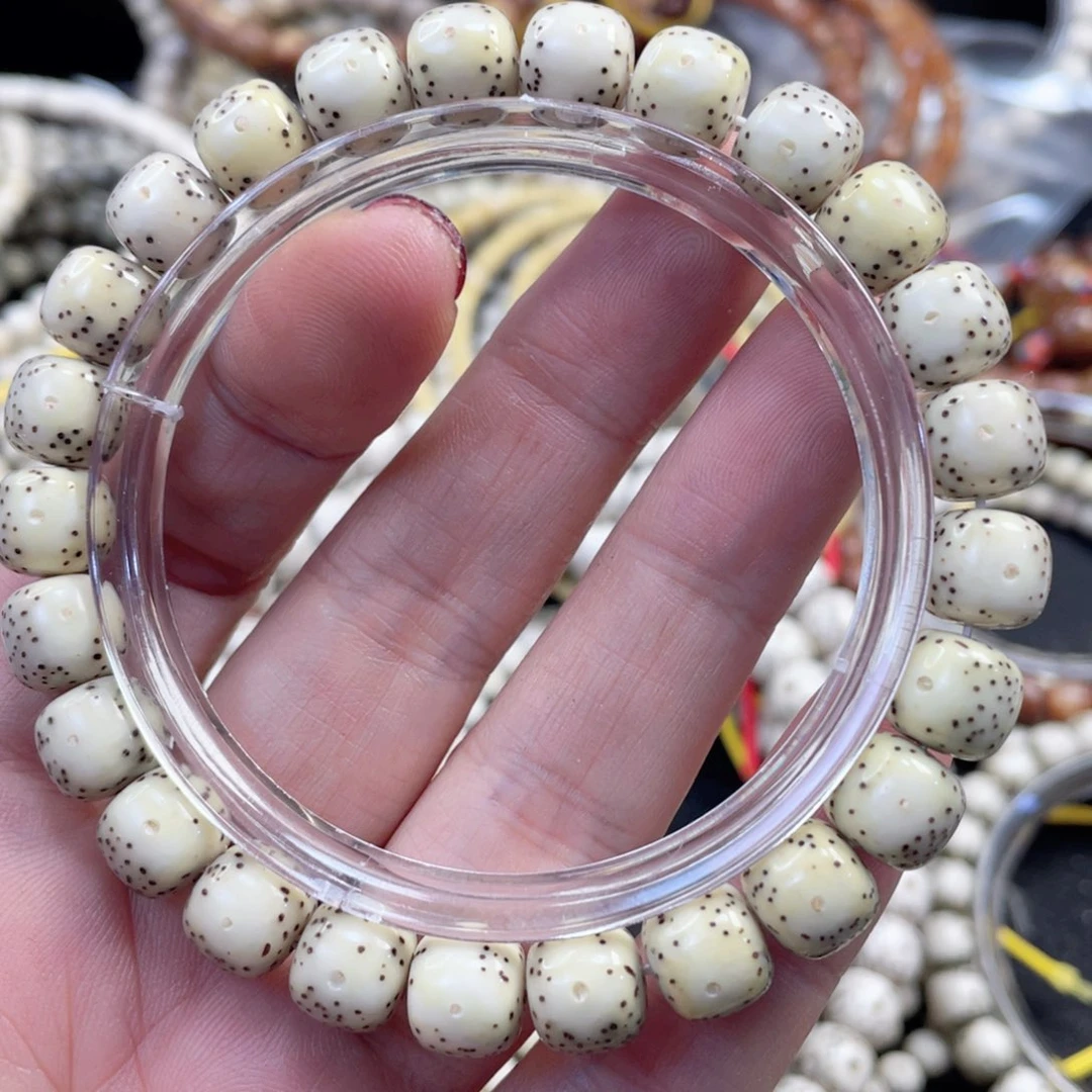 星月菩提手串原生态石玉料大留白手串正月9/8一物一图