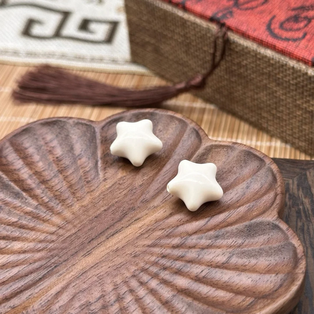 【天然猛犸】纯肉星星手链单珠五角星星隔珠配饰