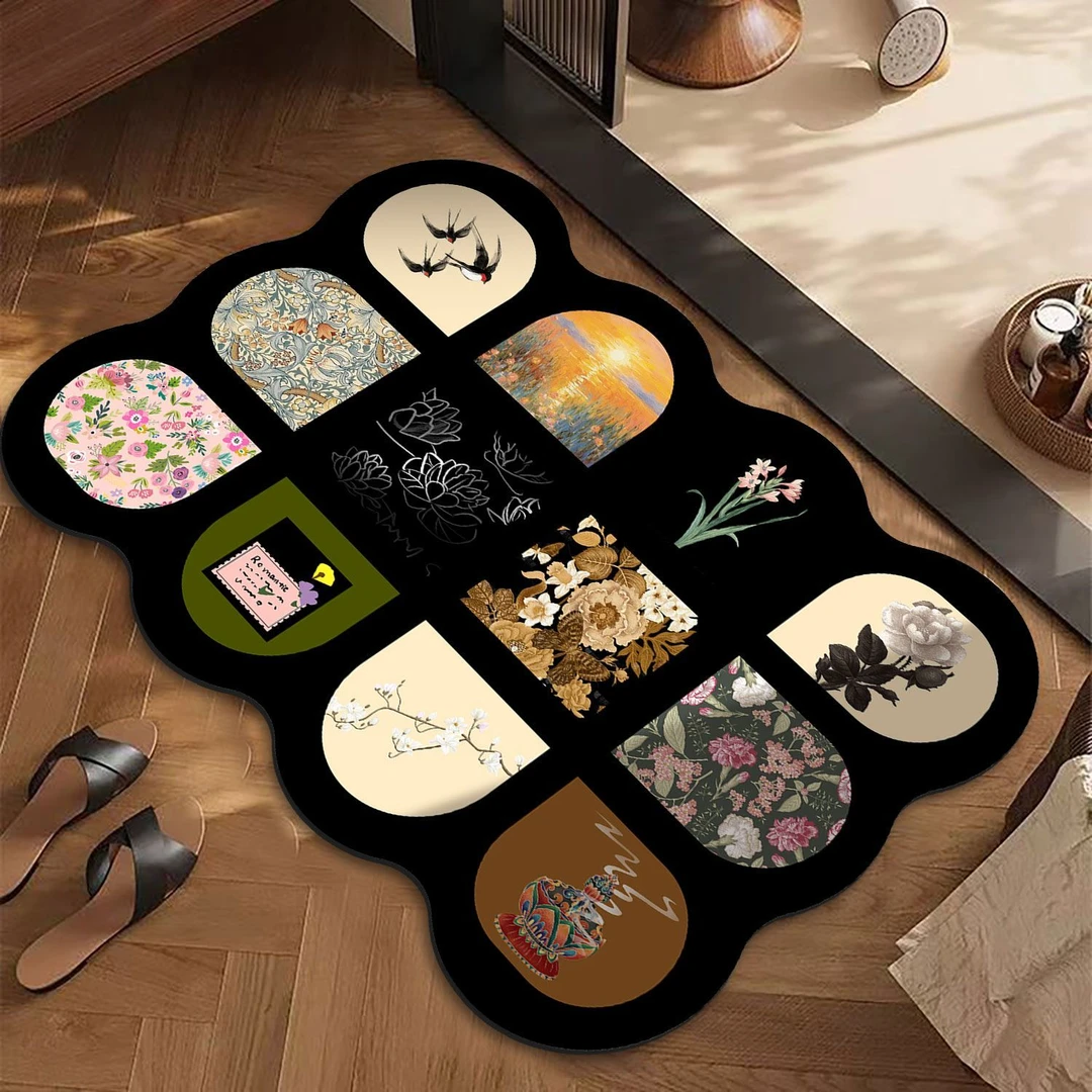 卫生间吸水家用地垫浴室速干门口硅藻脚垫泥速防滑地毯垫子卫浴