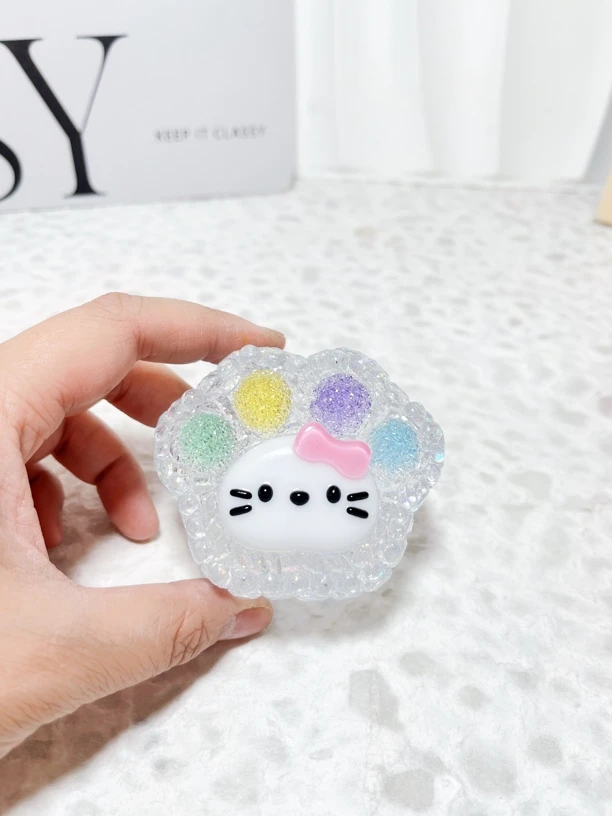 不午休的猫DIY手作滴胶成品钻石KT猫收纳盒7*6*4