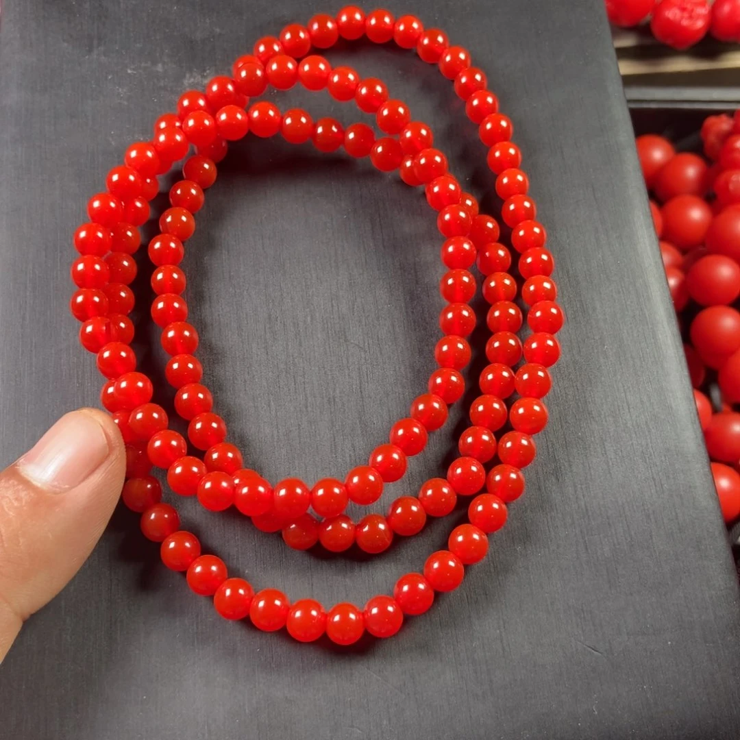 【闪购商品】玛瑙/玉髓珠宝奇石未镶嵌佛珠链