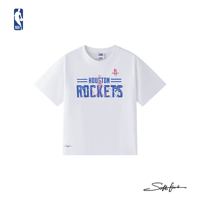 NBA联名款火箭队儿童童装圆领童装T恤夏季冰感凉爽透气SOFTFIRE