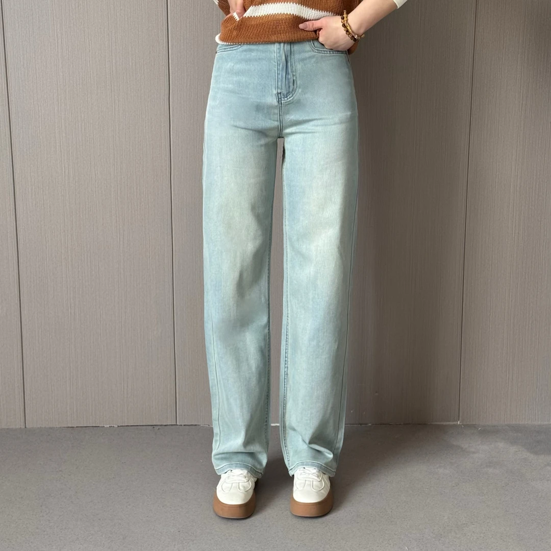 宿慕女款牛仔裤 夏季2025新款时尚洋气百搭休闲牛仔裤32101