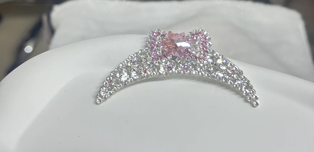 华子水钻 满钻蝴蝶结发夹青蛙夹顶夹发马尔济斯发夹原创