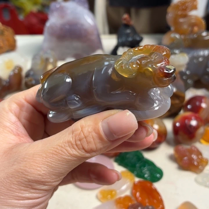 玛瑙/玉髓未镶嵌吊坠(不含链)