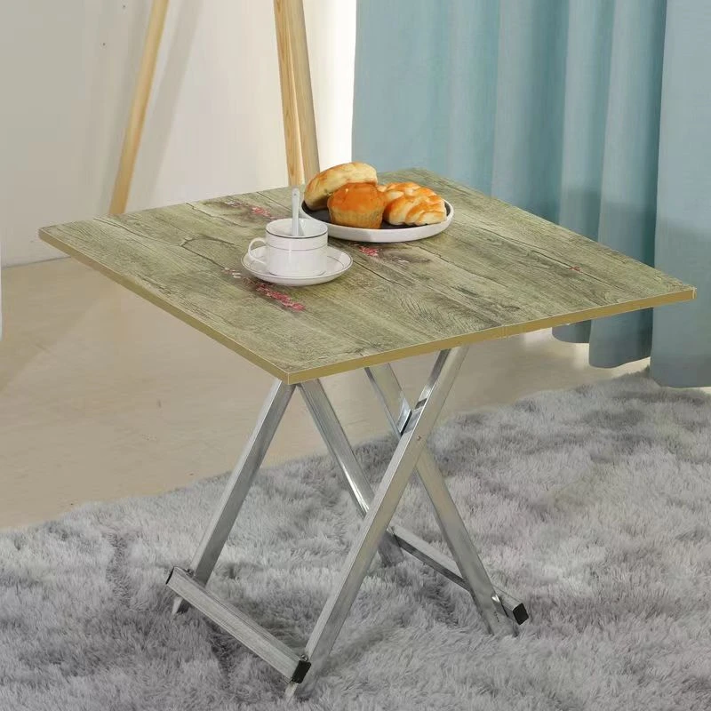 折叠桌家用餐桌吃饭桌简易4人饭桌小方桌便携户外摆摊正方形桌子