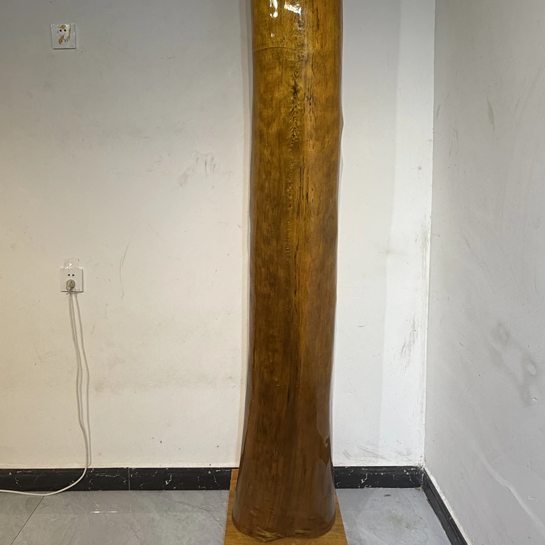 小叶桢楠金丝楠木柱子摆件，四川雅安高山老料满花祥云纹