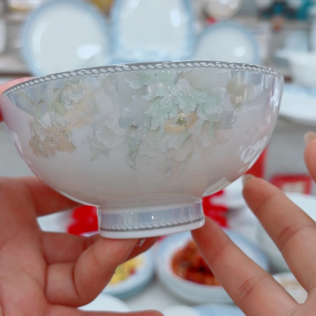 单品国色天香面碗3个