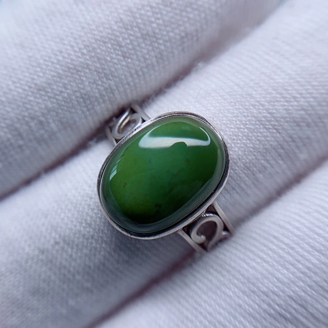 绿松石戒指银S925镶嵌