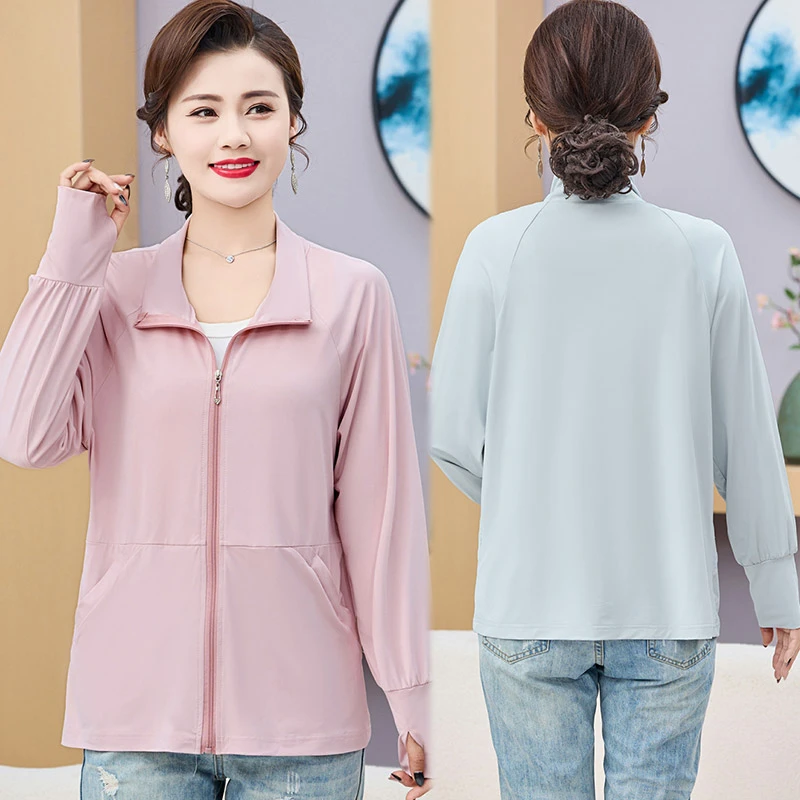 中老年妈妈装夏季防晒衣女装轻薄款外套中年夏装上衣母亲洋气新款