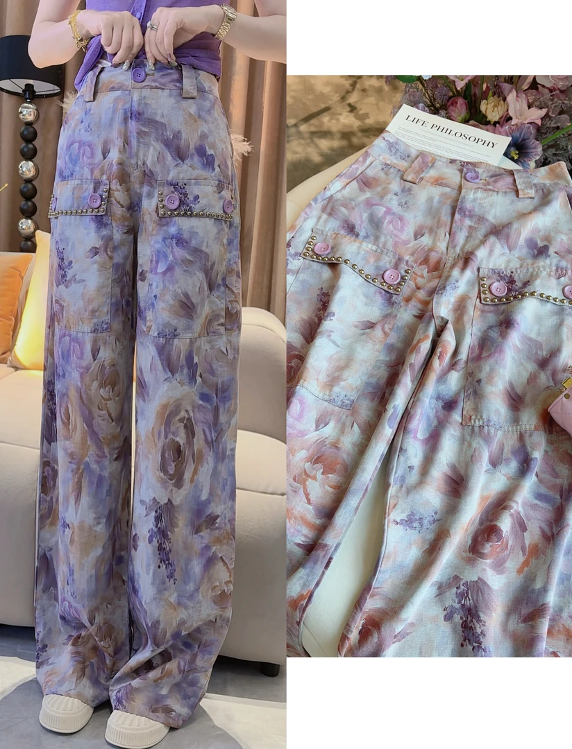 SS.studio/双双“自由百搭”25款夏季新款显瘦百搭时尚窄版阔腿裤