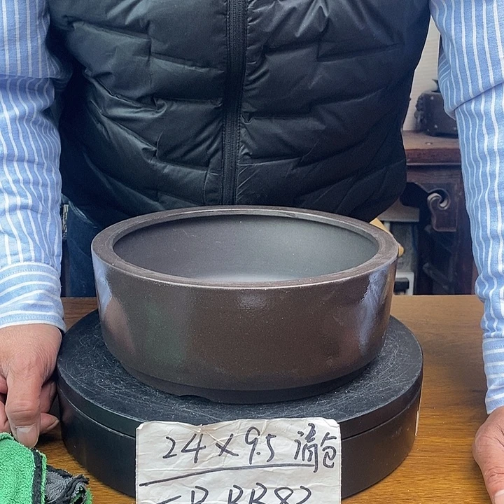 紫砂花盆货号一只BB833