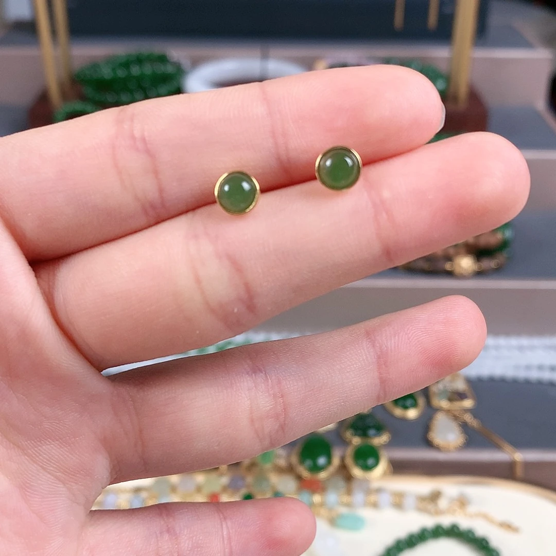 吊坠(不含链)银S925镶嵌和田玉