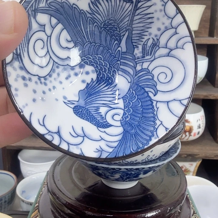 青花瓷斗笠一个景德镇