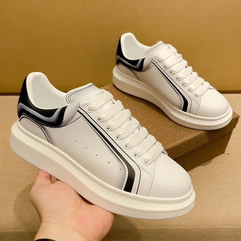 品质区别同款.鞋子男生厚底小白鞋男士欧洲站男鞋潮牌高级感真皮