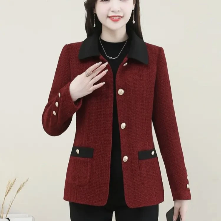 时尚气质百搭小香风春秋外套新款洋气减龄韩版上衣