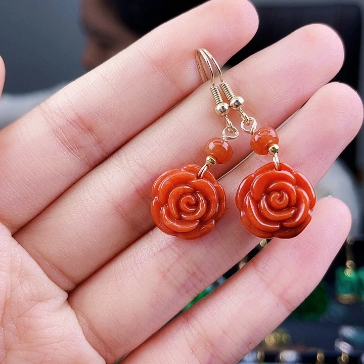 翡翠耳饰未镶嵌饰品