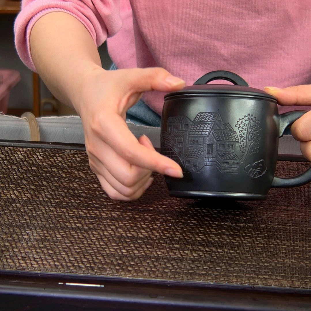 【闪购商品】茶杯绿泥高货放漏