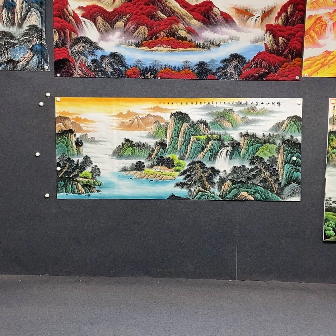国画小八尺山水一幅