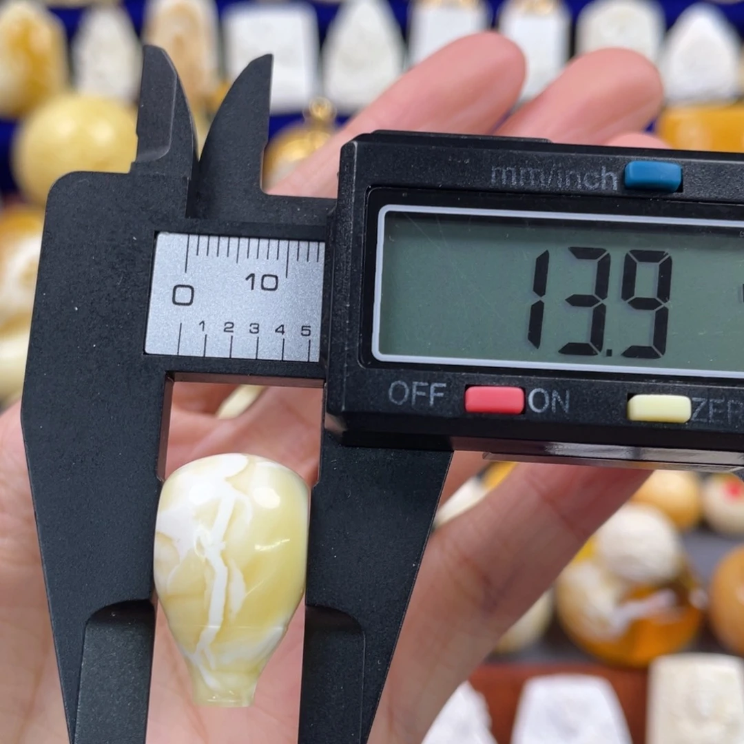 蜜蜡裸石未镶嵌琥珀蜜蜡三通配饰