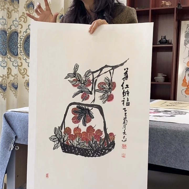 国画纯手绘国画写意作品45*68