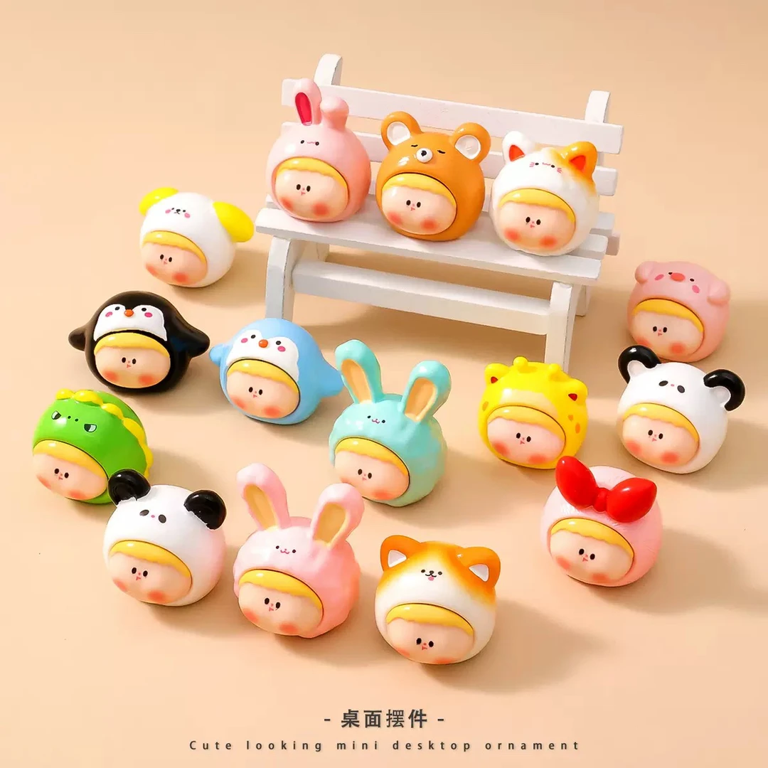 （直播拆➕双许愿➕对碰）动物可爱莉莉丝萌粒diy树脂摆件