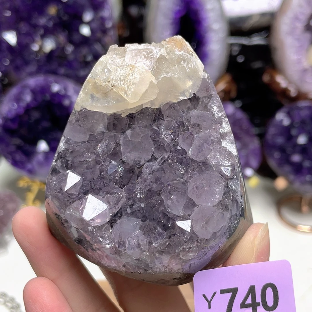 未镶嵌紫晶摆件方解