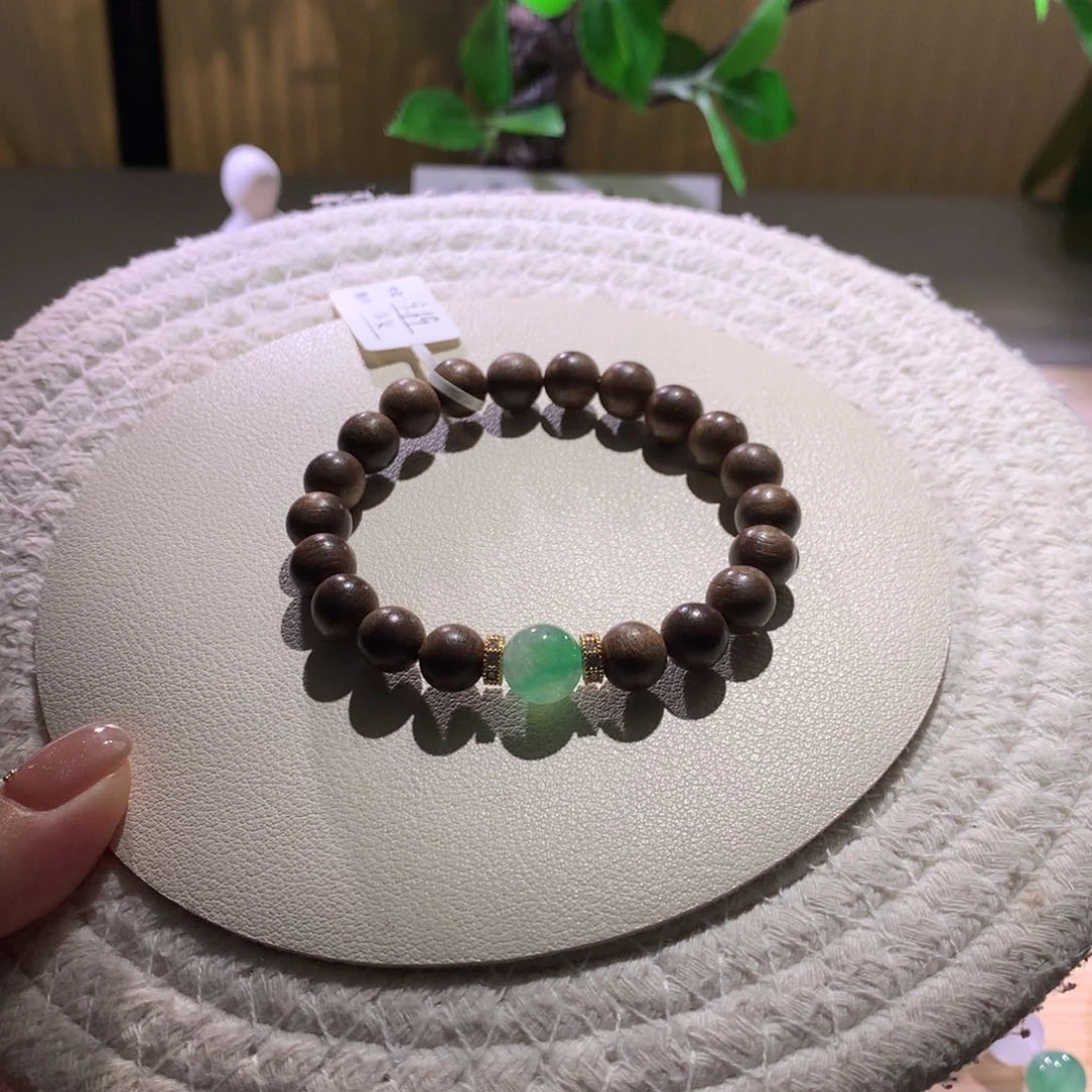 散珠翡翠天然缅a金丝绿单珠