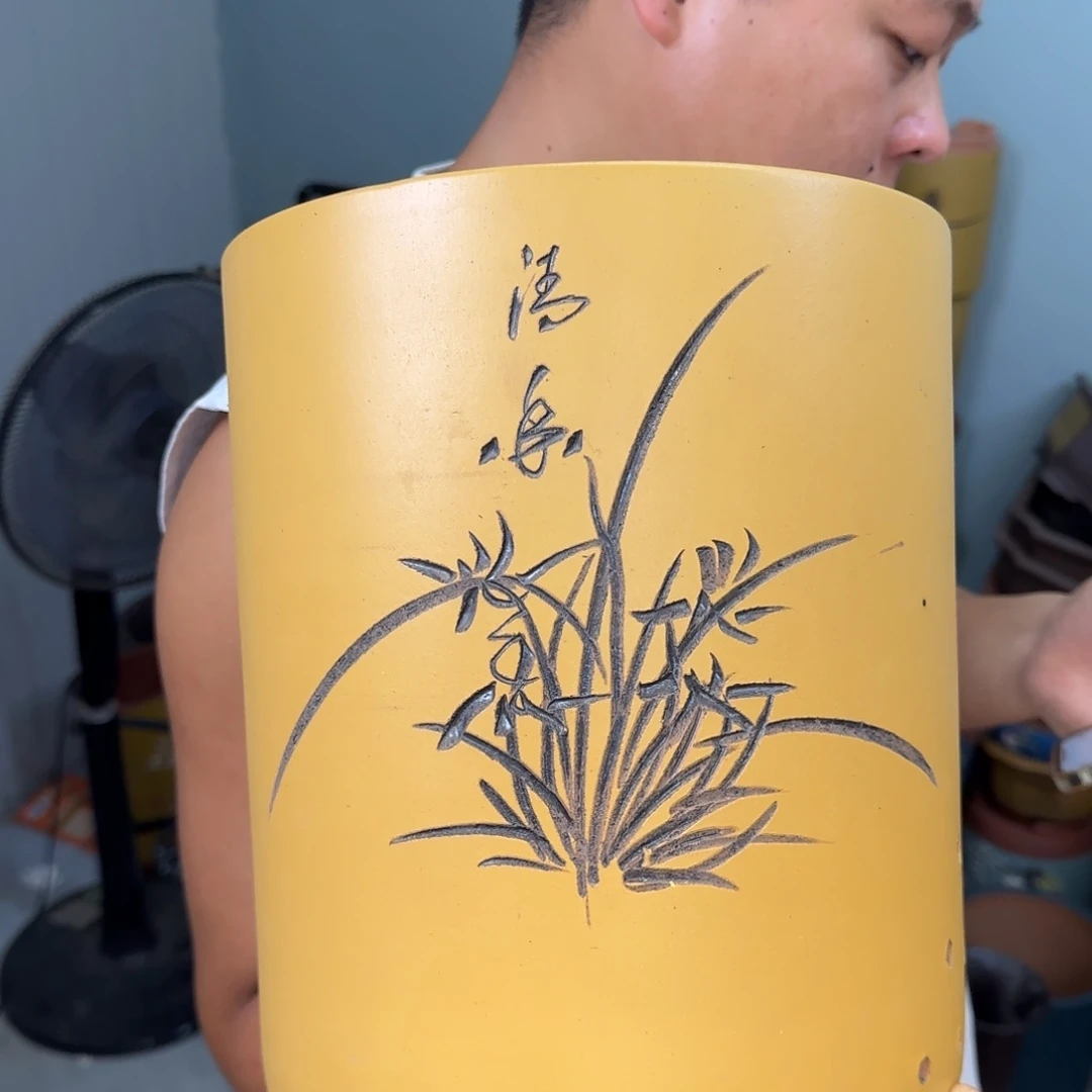 紫砂花盆口径17.22口径