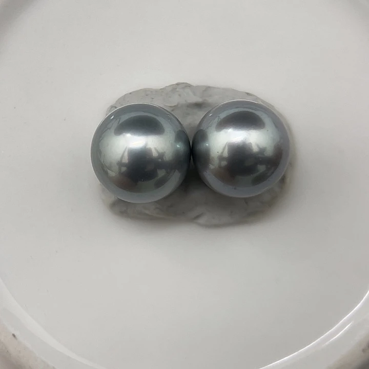 颈饰未镶嵌海水珍珠11.3 大溪地 灰蓝色