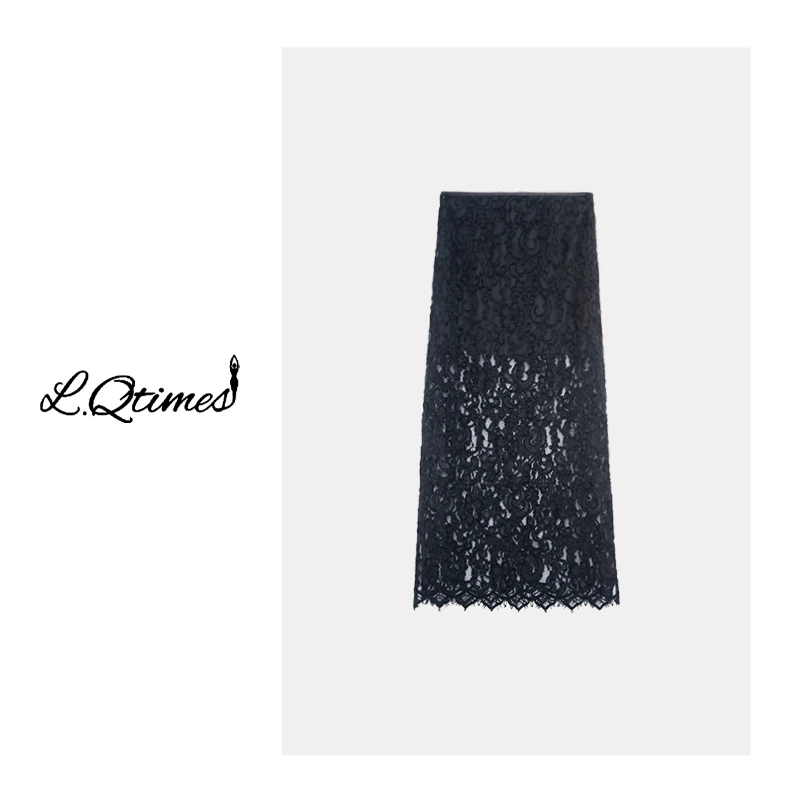 上玄水镜&【山河】品牌设计师女装  轻奢名媛蕾丝半裙 24380302