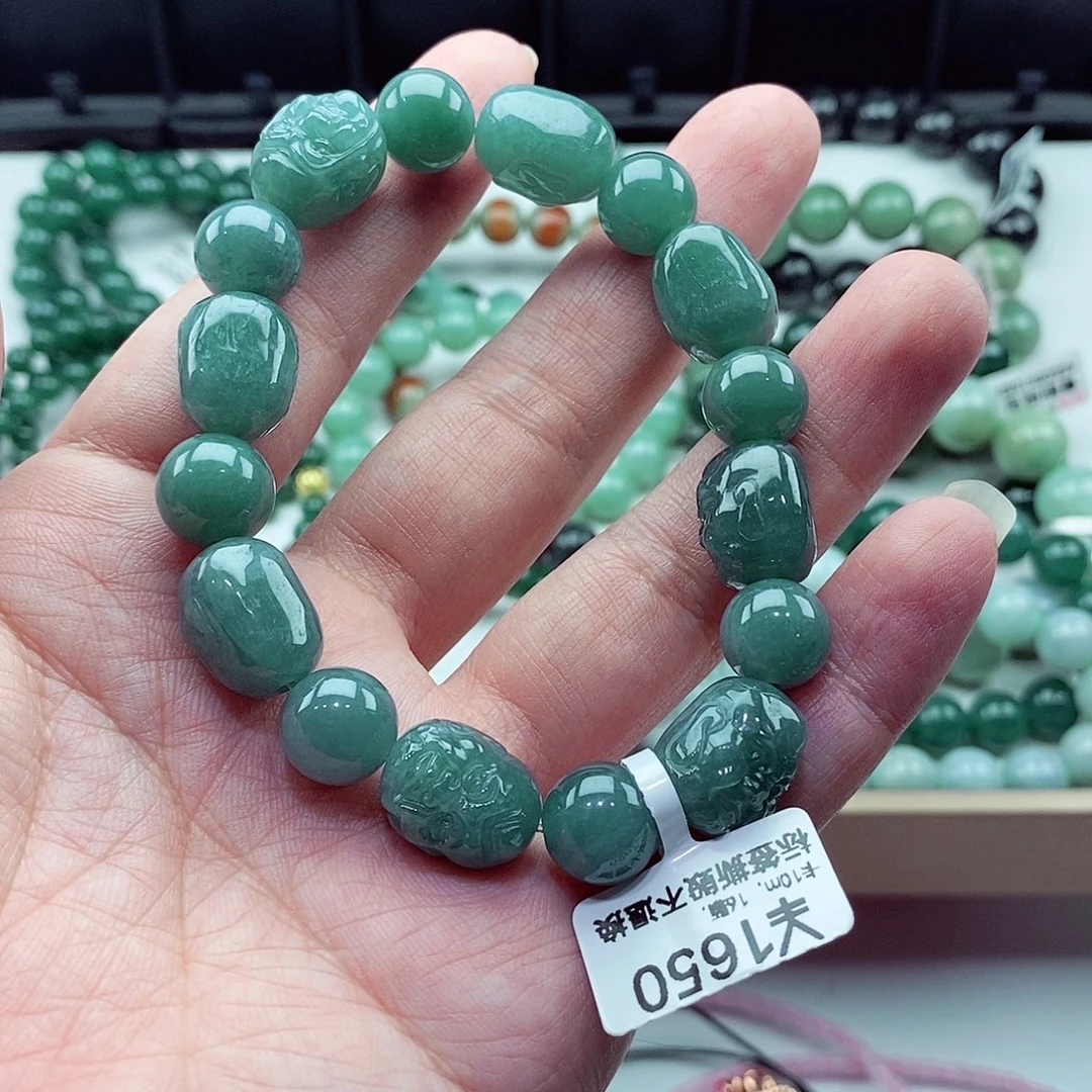 翡翠未镶嵌毛衣链