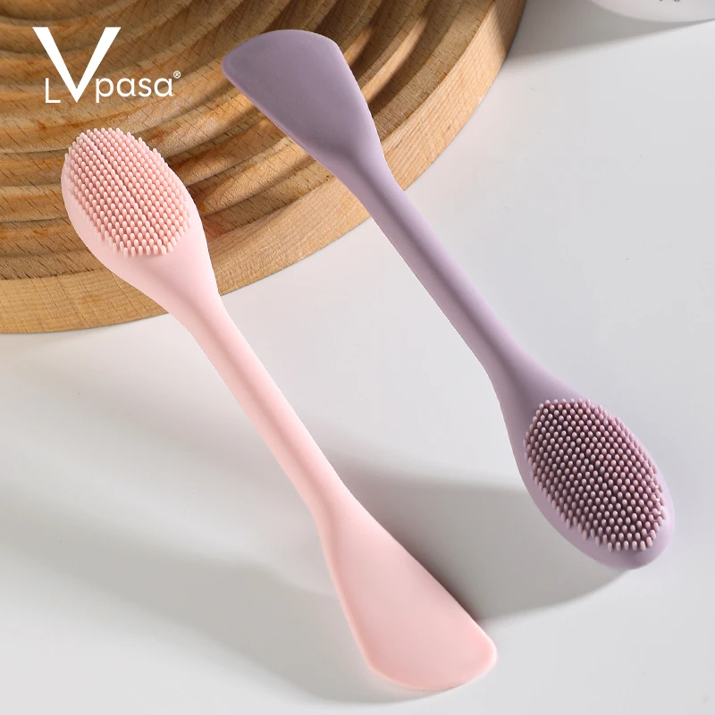 面膜刷硅胶面膜刷泥膜家用涂抹白泥面膜刷美容刷硅胶刷泥膜双头