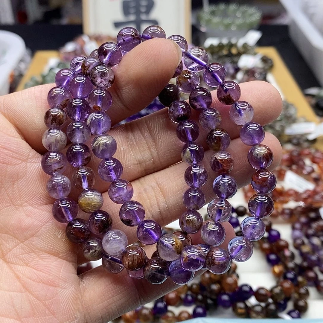 水晶手链未镶嵌多样性发货发一条