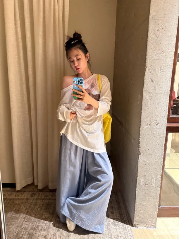 PLJJ小鹿斜肩上衣