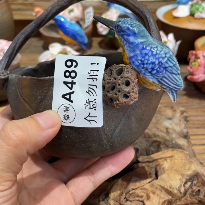 手工制作陶瓷茶具茶杯青蛙