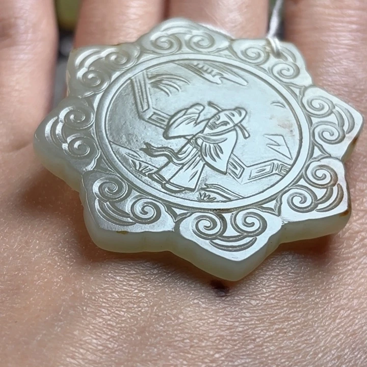 和田玉挂件未镶嵌彭****6