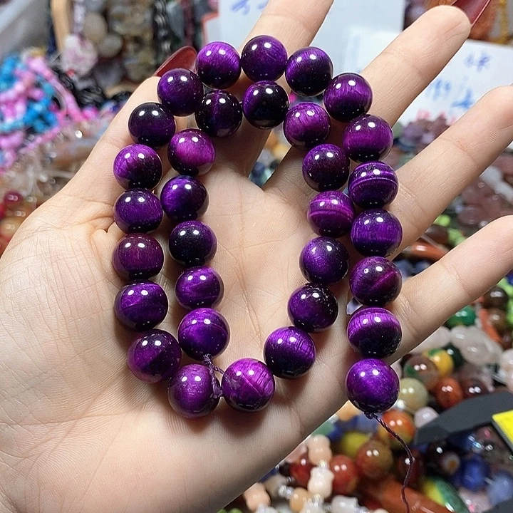 玛瑙/玉髓未镶嵌珠宝半成品虎眼卡12mm