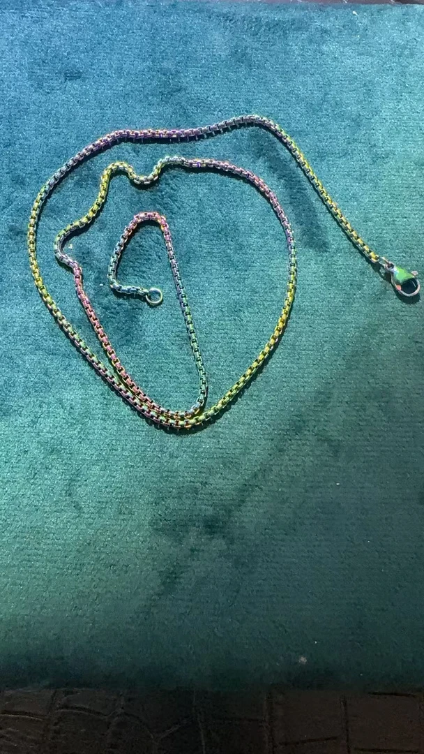 原创精工小众七彩项链Ht241006