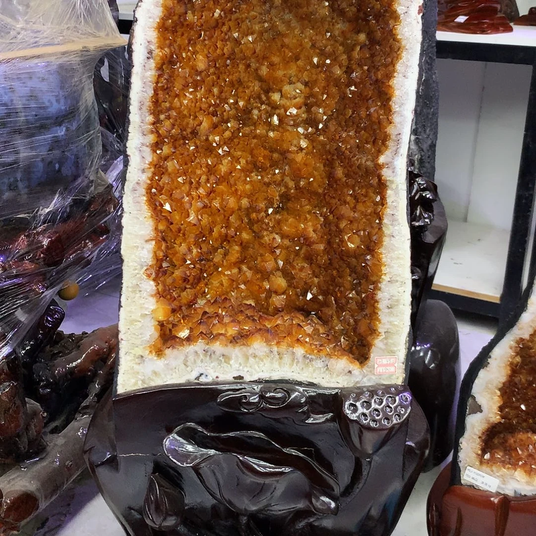 大型摆件（非配饰）未镶嵌水晶朱