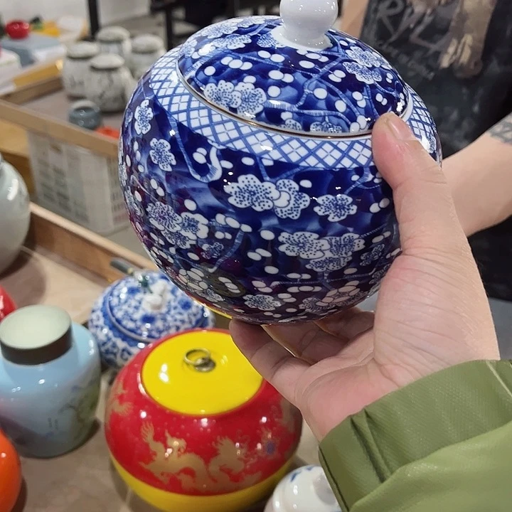 罐小*陶瓷茶叶罐密封罐家用