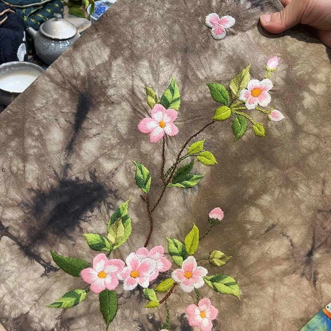 规格33.40刺子绣茶席