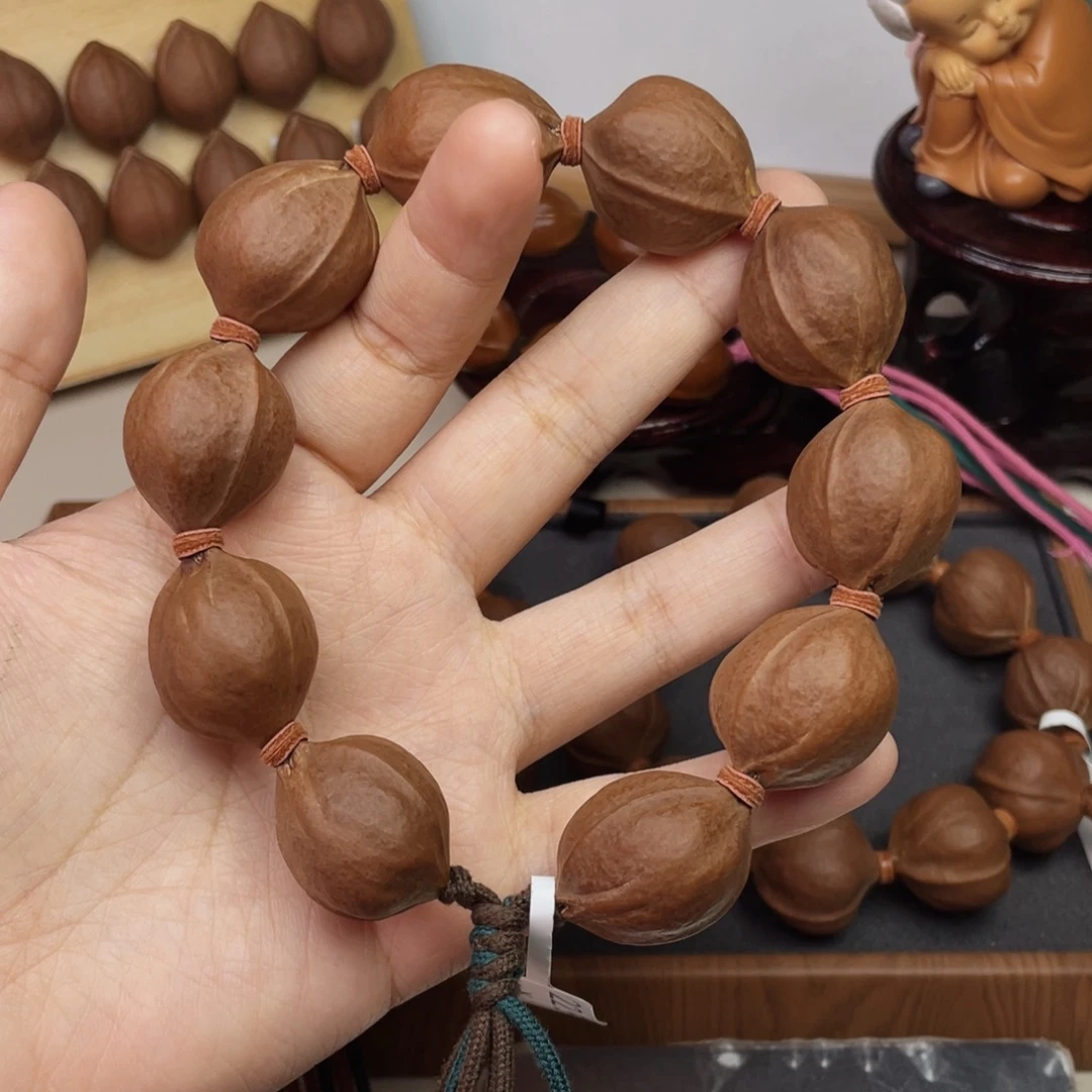 冰***释橄榄核手串/手链22.527梅林铁核